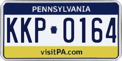 PA license plate KKP0164