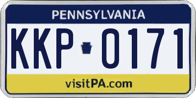 PA license plate KKP0171