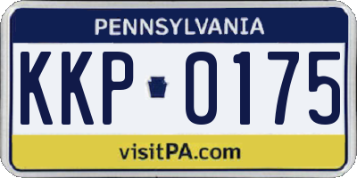 PA license plate KKP0175