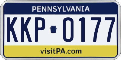 PA license plate KKP0177