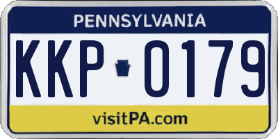 PA license plate KKP0179