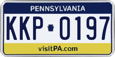 PA license plate KKP0197