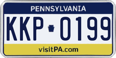 PA license plate KKP0199