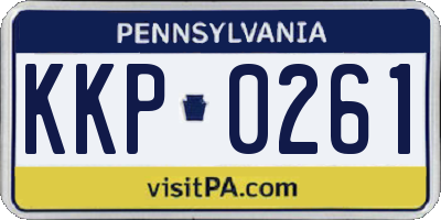 PA license plate KKP0261