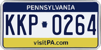 PA license plate KKP0264