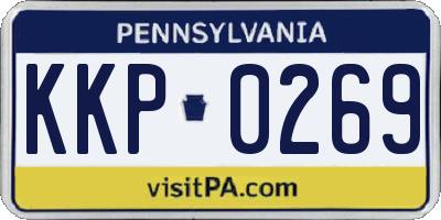 PA license plate KKP0269