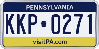 PA license plate KKP0271