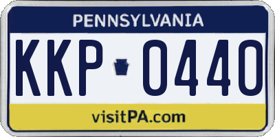PA license plate KKP0440