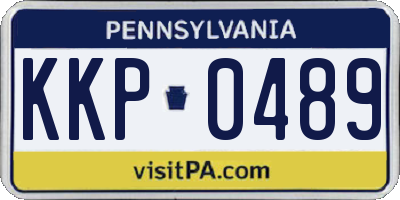 PA license plate KKP0489