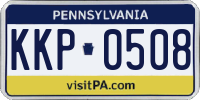 PA license plate KKP0508