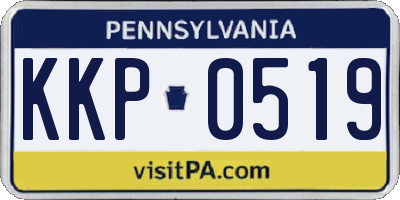 PA license plate KKP0519