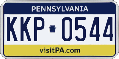 PA license plate KKP0544
