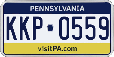 PA license plate KKP0559