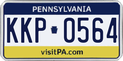 PA license plate KKP0564