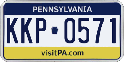 PA license plate KKP0571