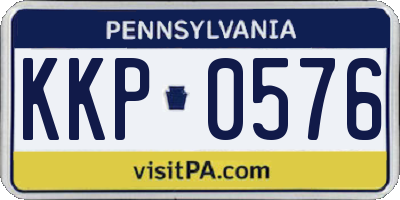 PA license plate KKP0576