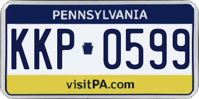 PA license plate KKP0599