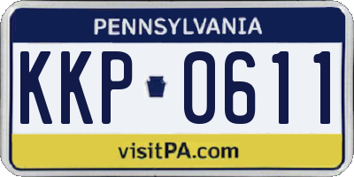 PA license plate KKP0611