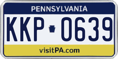 PA license plate KKP0639