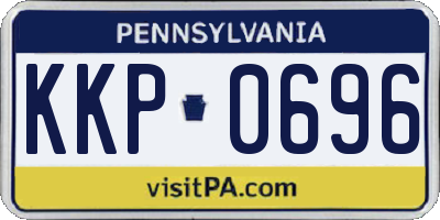 PA license plate KKP0696