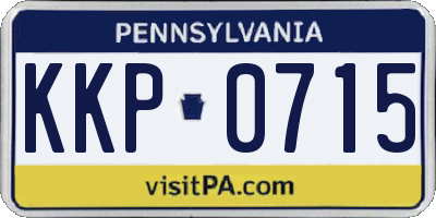 PA license plate KKP0715