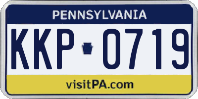 PA license plate KKP0719