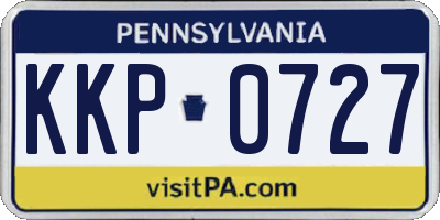 PA license plate KKP0727