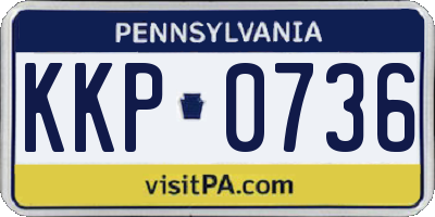 PA license plate KKP0736
