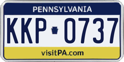 PA license plate KKP0737