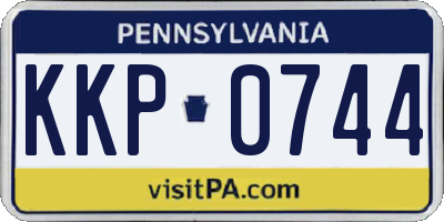 PA license plate KKP0744