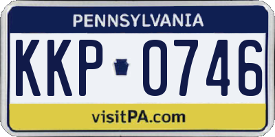 PA license plate KKP0746