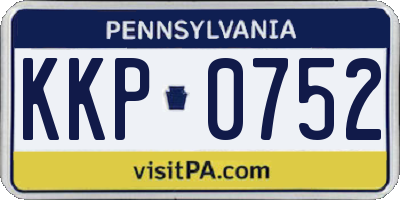 PA license plate KKP0752