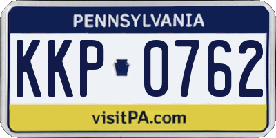 PA license plate KKP0762