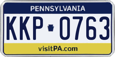 PA license plate KKP0763