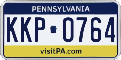 PA license plate KKP0764
