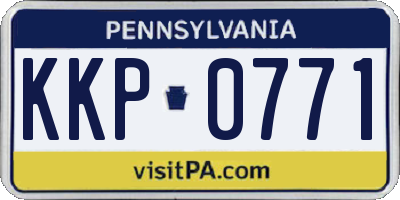PA license plate KKP0771