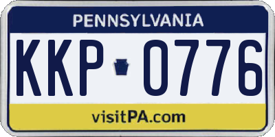 PA license plate KKP0776