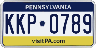 PA license plate KKP0789