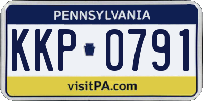 PA license plate KKP0791