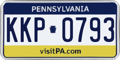 PA license plate KKP0793