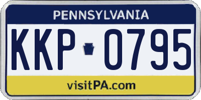 PA license plate KKP0795