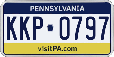 PA license plate KKP0797