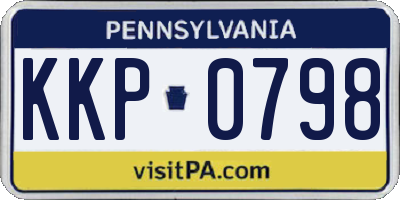 PA license plate KKP0798