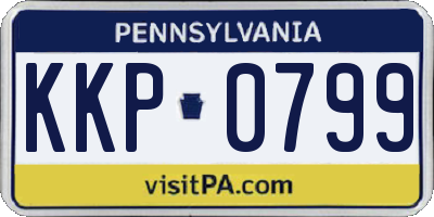 PA license plate KKP0799