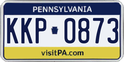 PA license plate KKP0873