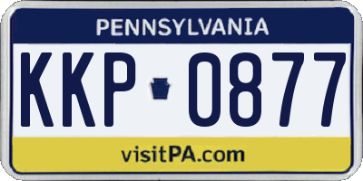 PA license plate KKP0877