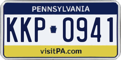 PA license plate KKP0941