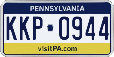 PA license plate KKP0944