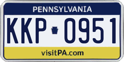 PA license plate KKP0951