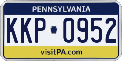 PA license plate KKP0952